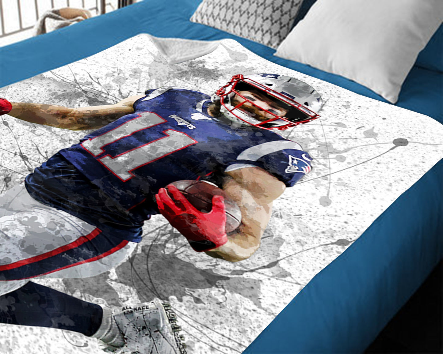 Manta polar con efecto salpicado de Julian Edelman 