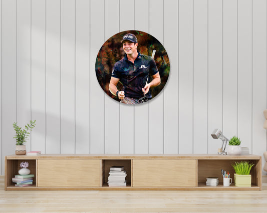 Viktor Hovland Round Wall Art