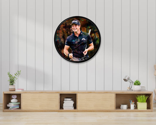 Viktor Hovland Round Wall Art