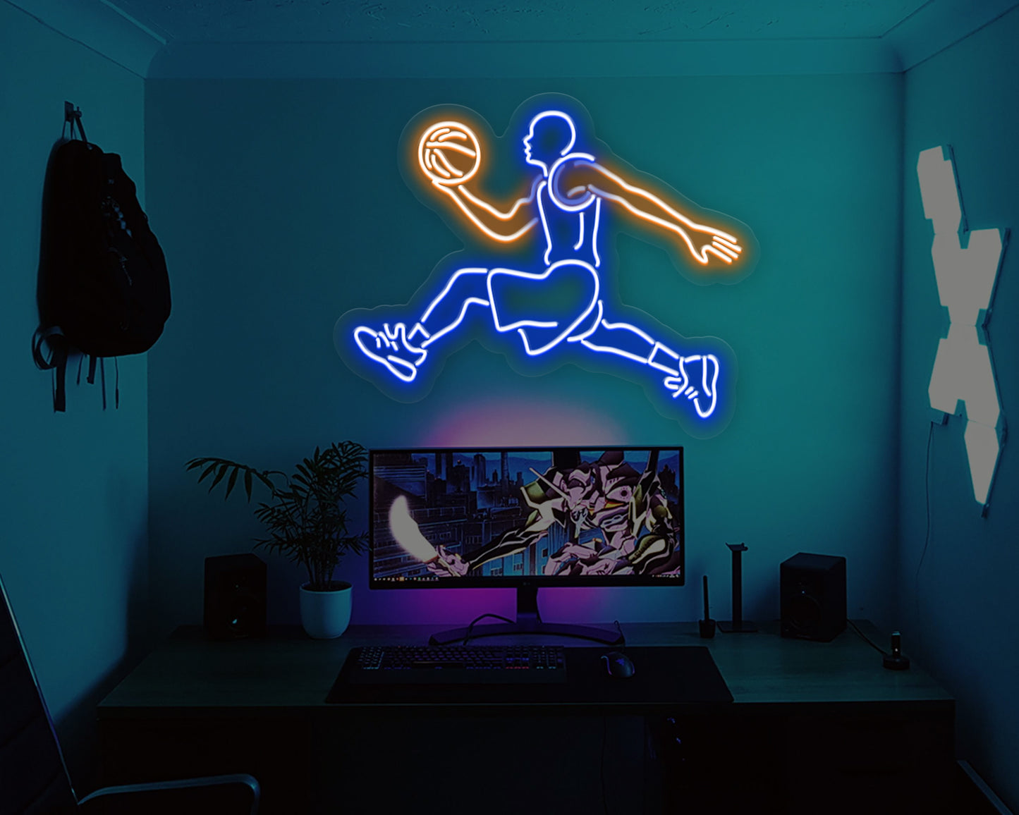 Basketball Player Neon Sign