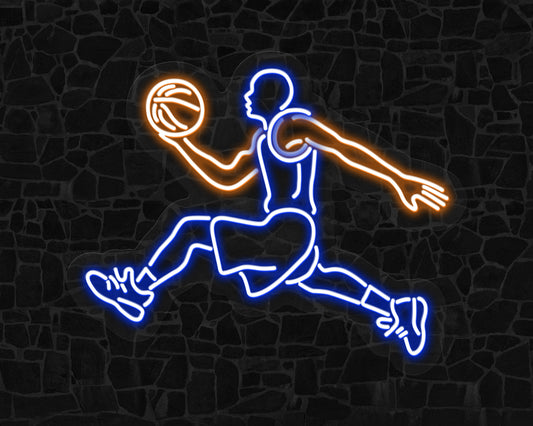 Basketball Player Neon Sign