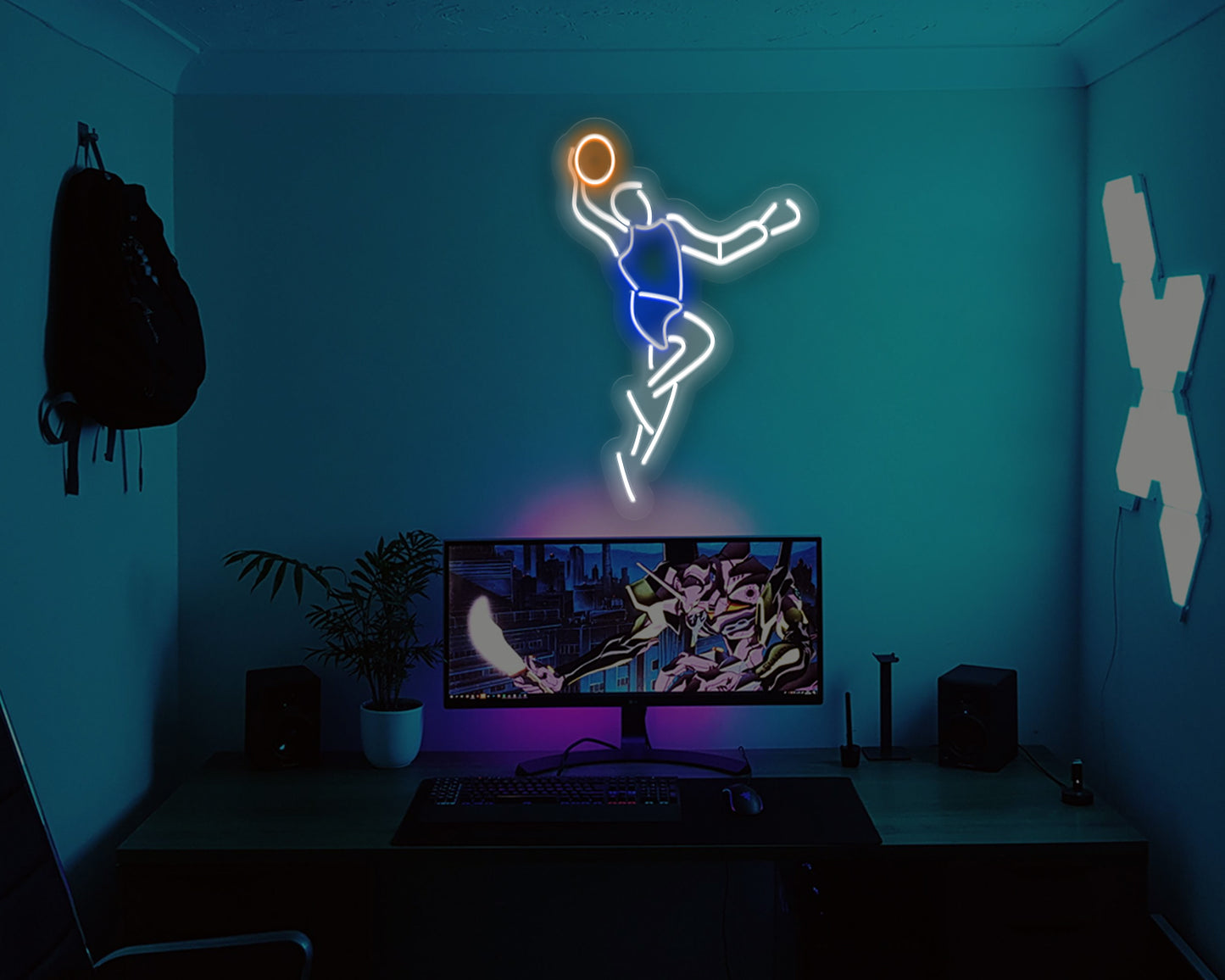 Basketball Dunk Neon Sign