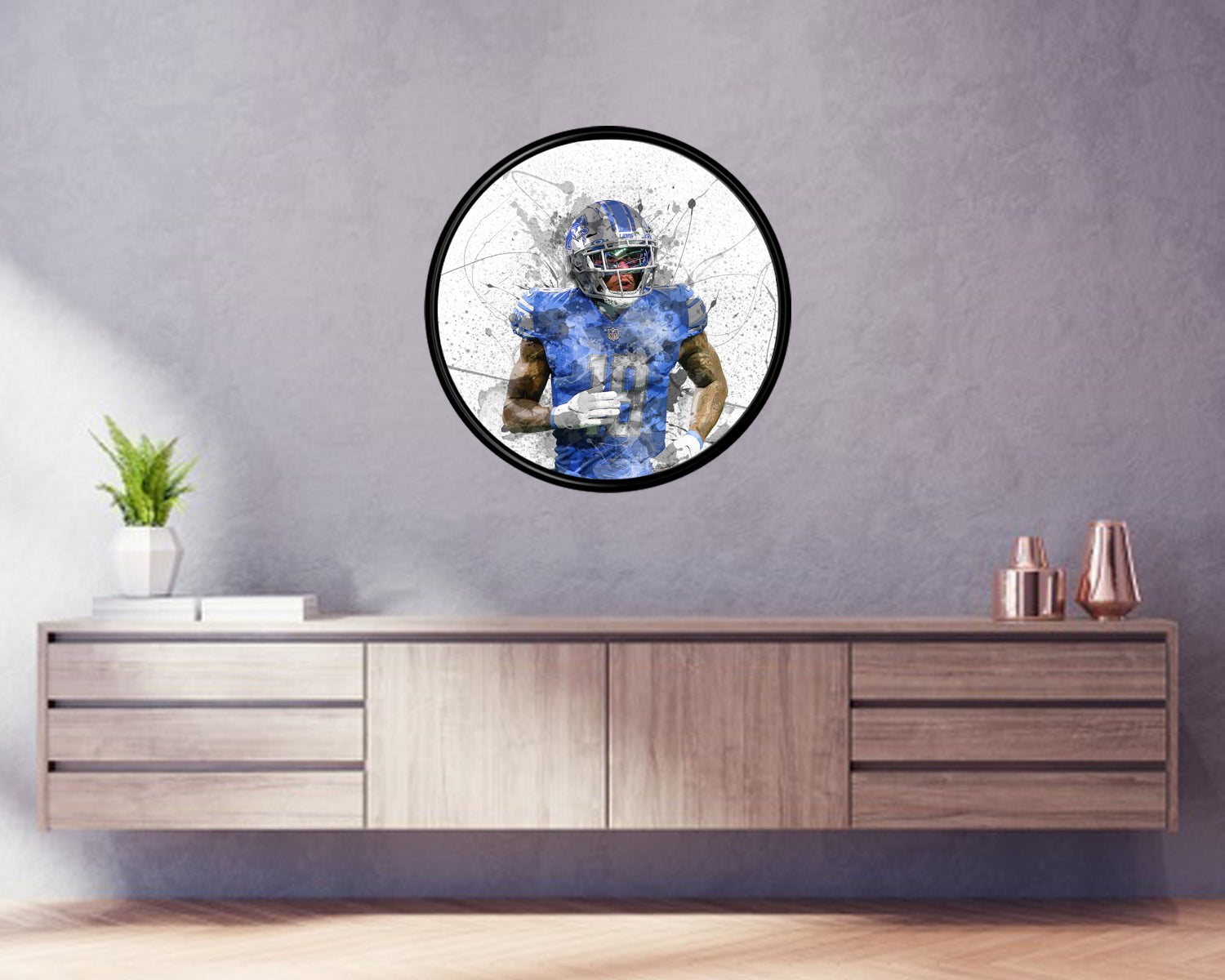 Kenny Golladay Round Wall Art