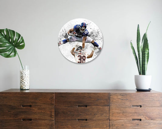 Saquon Barkley Round Wall Art