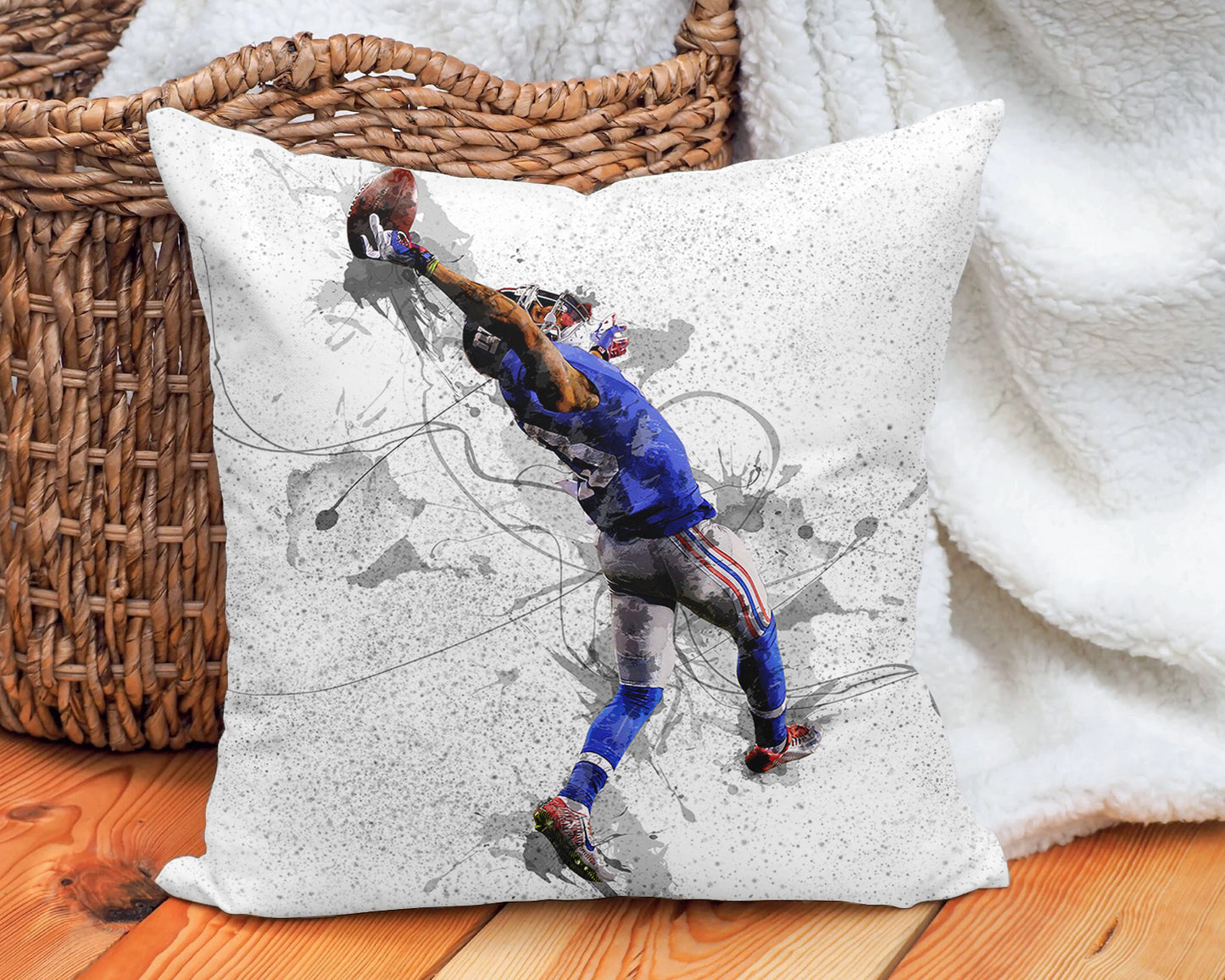 Odell Beckham Jr. Splash Effect Pillow