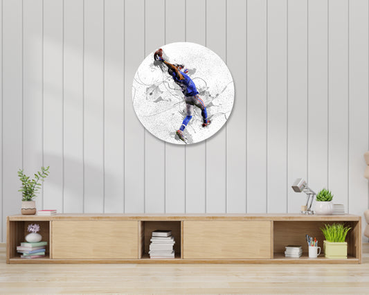 Odell Beckham jr Round Wall Art