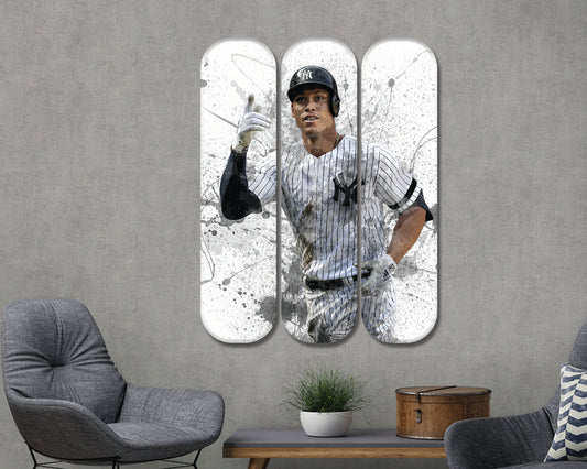 Arte mural de patineta acrílica de Aaron Judge