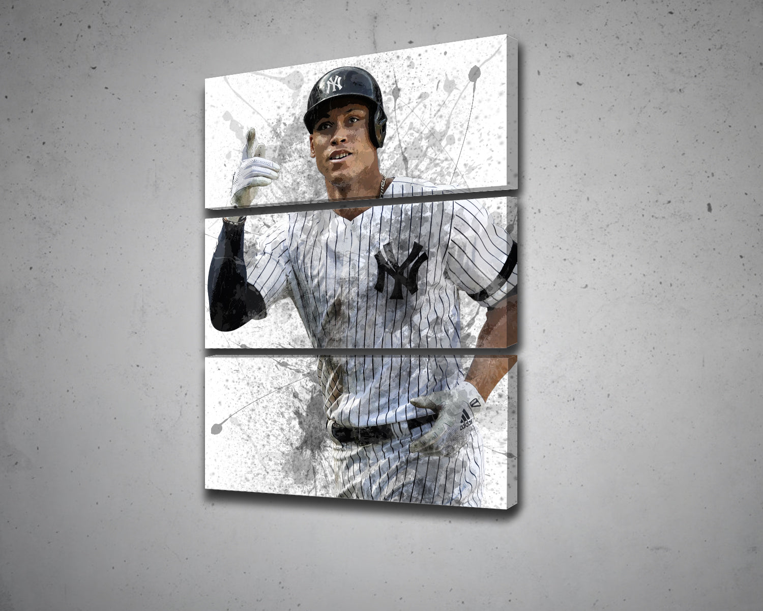 Aaron Judge Splash Effect Canvas Art