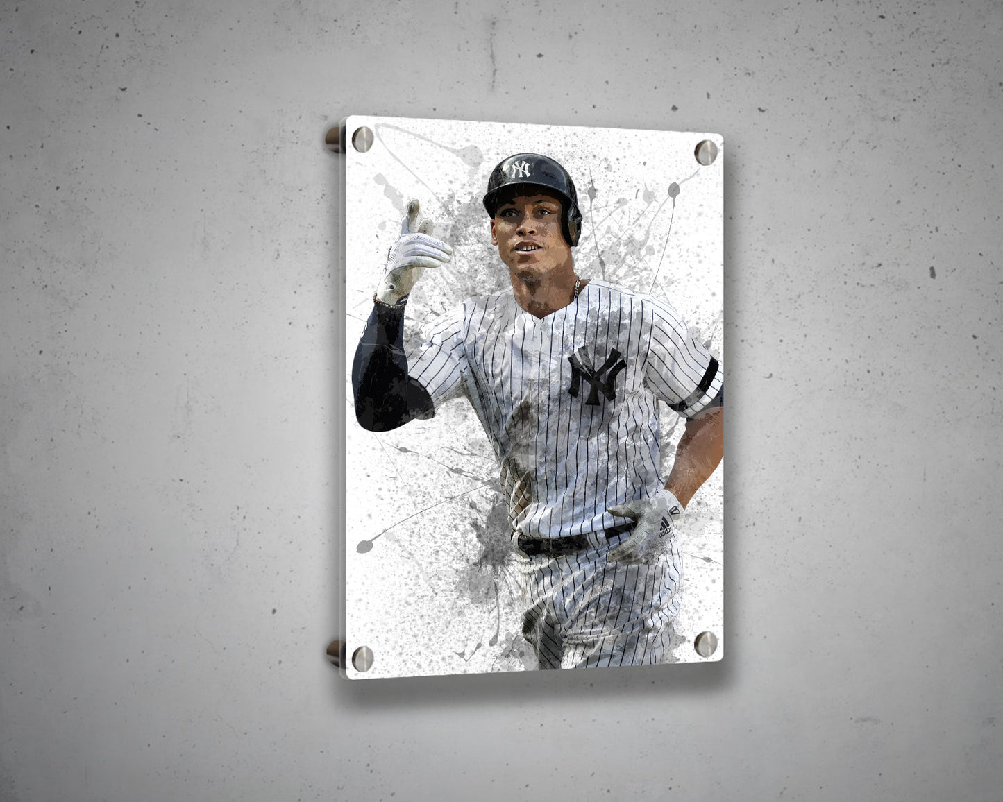 Aaron Judge Splash Effect Canvas Art