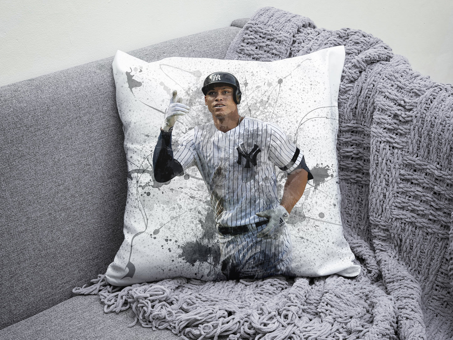 Aaron Judge Splash Effect Pillow