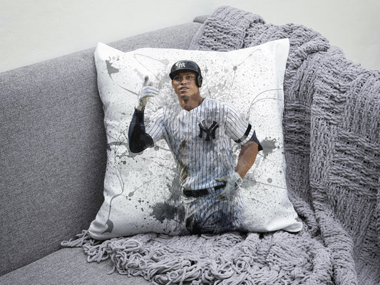 Almohada con efecto salpicadura de Aaron Judge