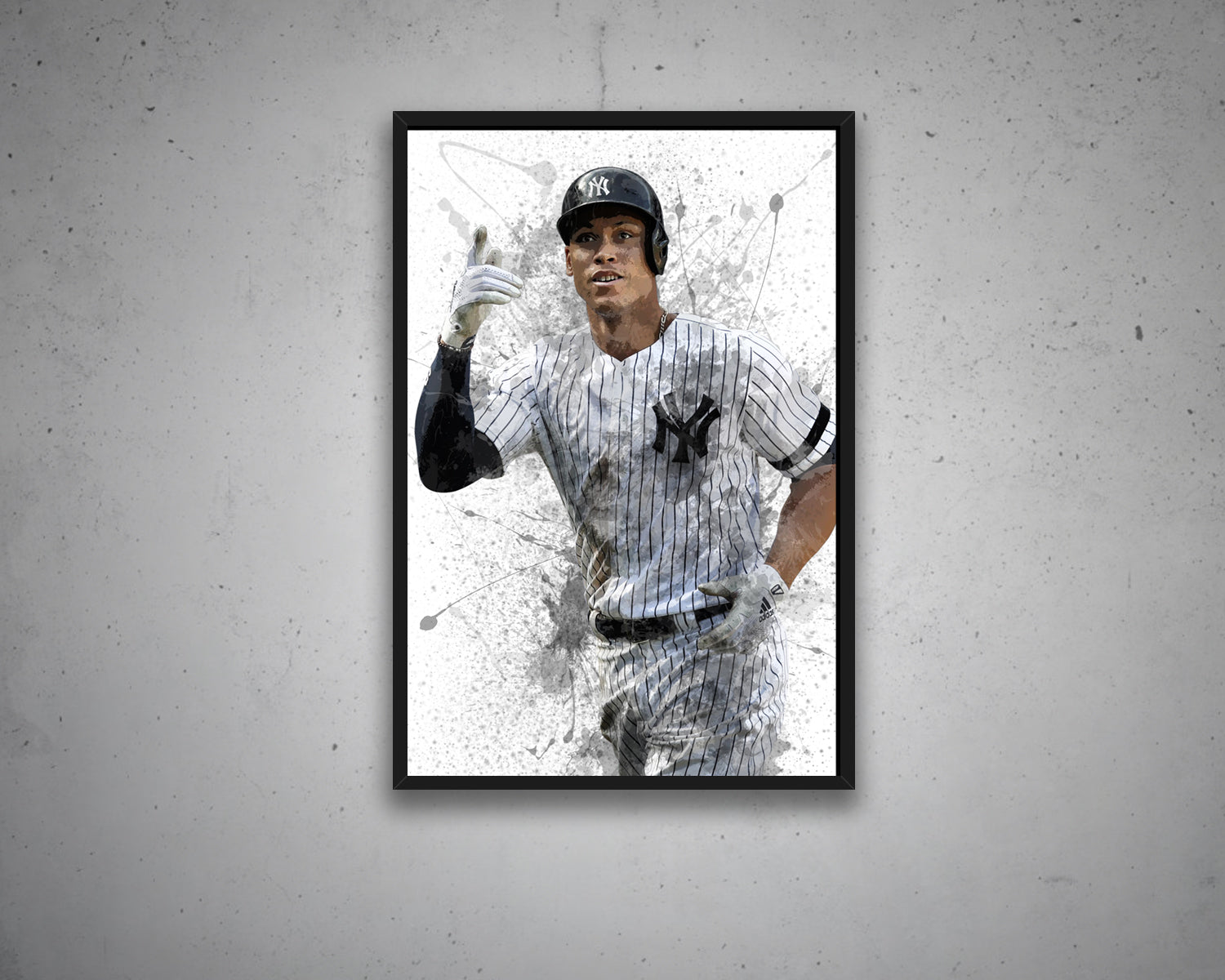 Aaron Judge Splash Effect Canvas Art