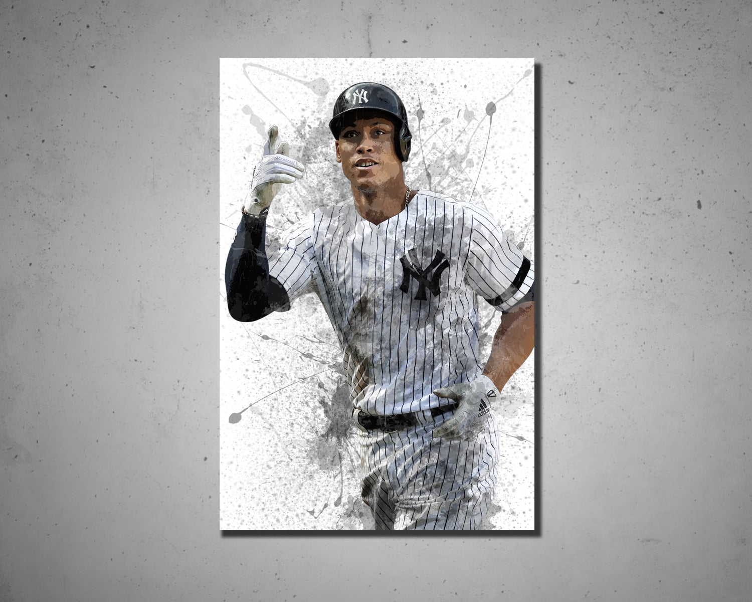 Aaron Judge Splash Effect Canvas Art