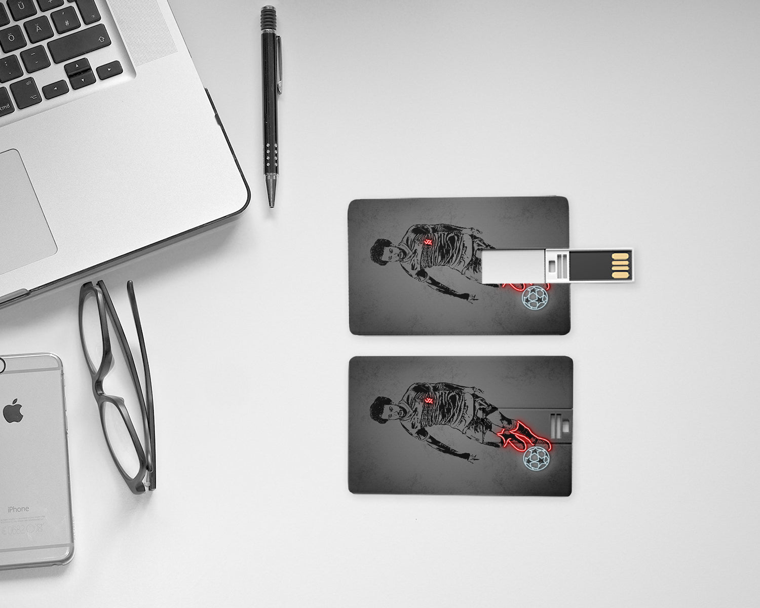 Mohamed Salah Neon Effect Pendrive