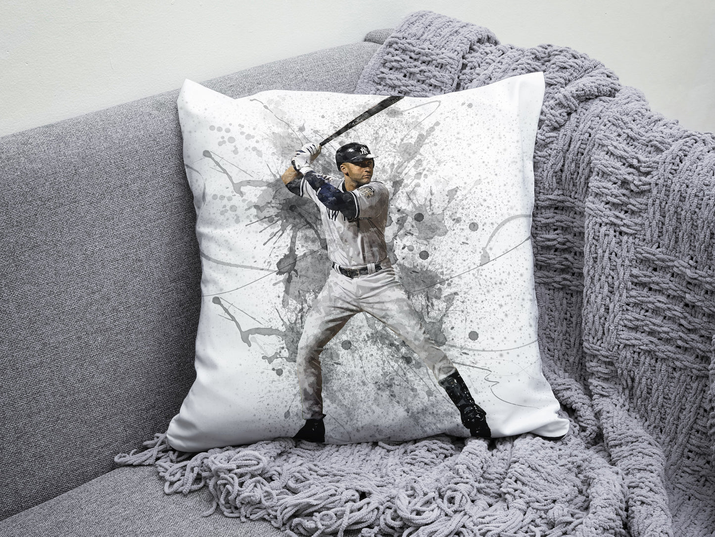 Derek Jeter Splash Effect Pillow