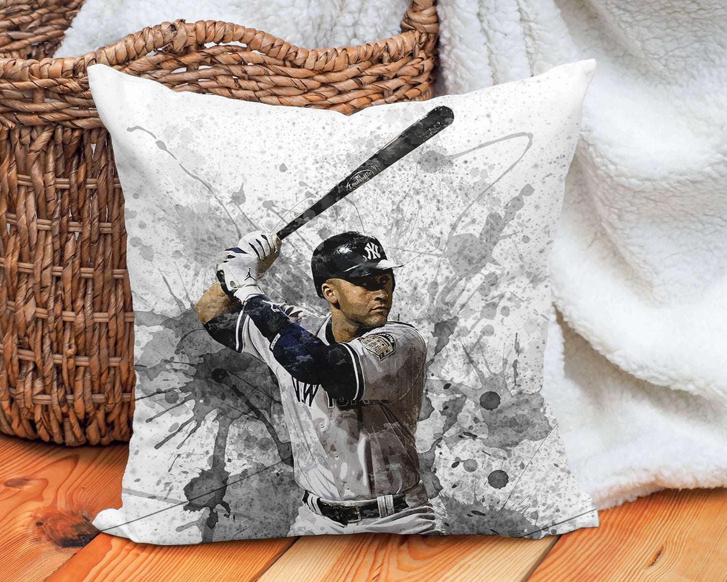 Derek Jeter Splash Effect Pillow