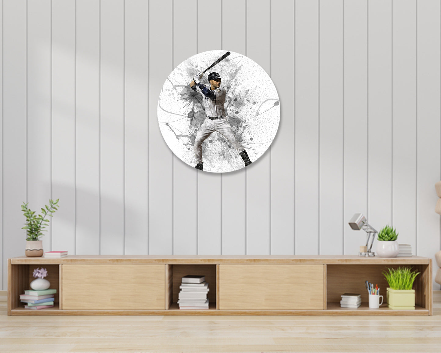 Derek Jeter Round Wall Art