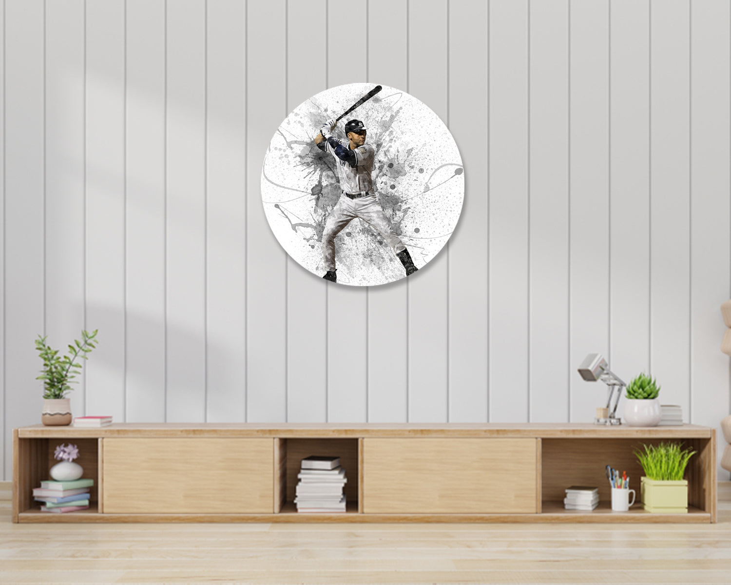 Derek Jeter Round Wall Art