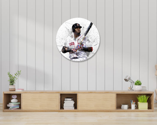 David Ortiz Round Wall Art