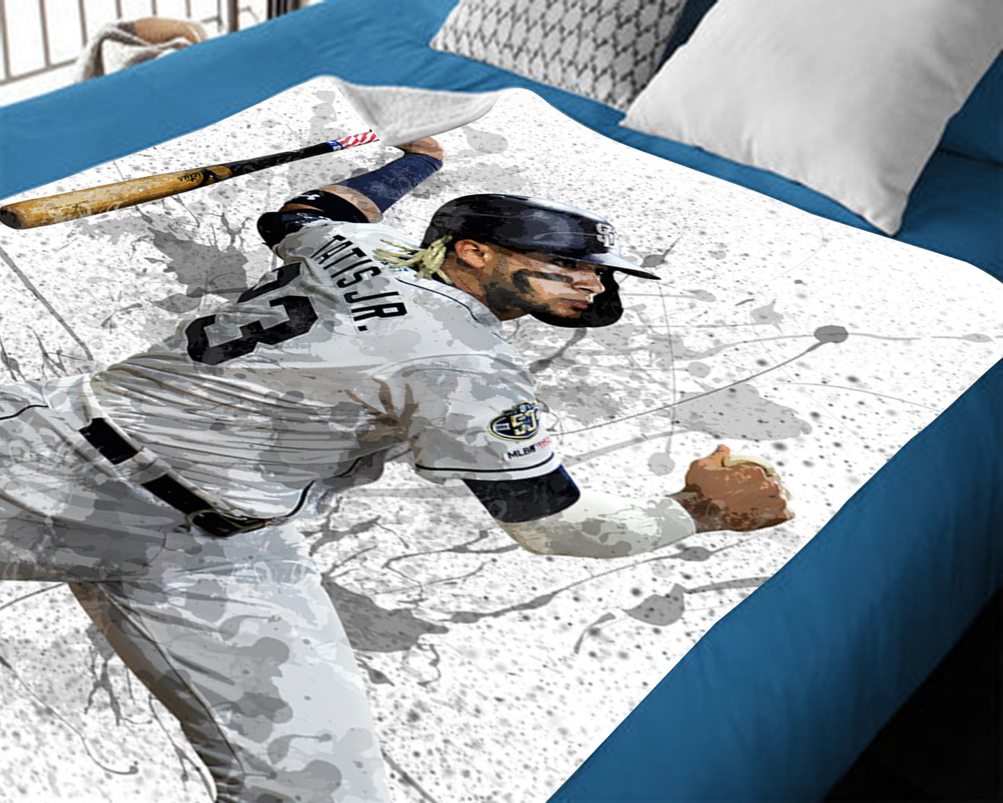 Fernando Tatís Jr. San Diego Padres Splash Effect Fleece Blanket