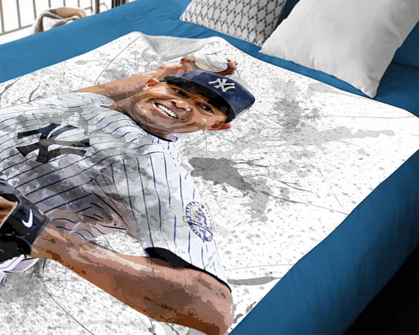 Mariano Rivera Splash Effect Fleece Blanket