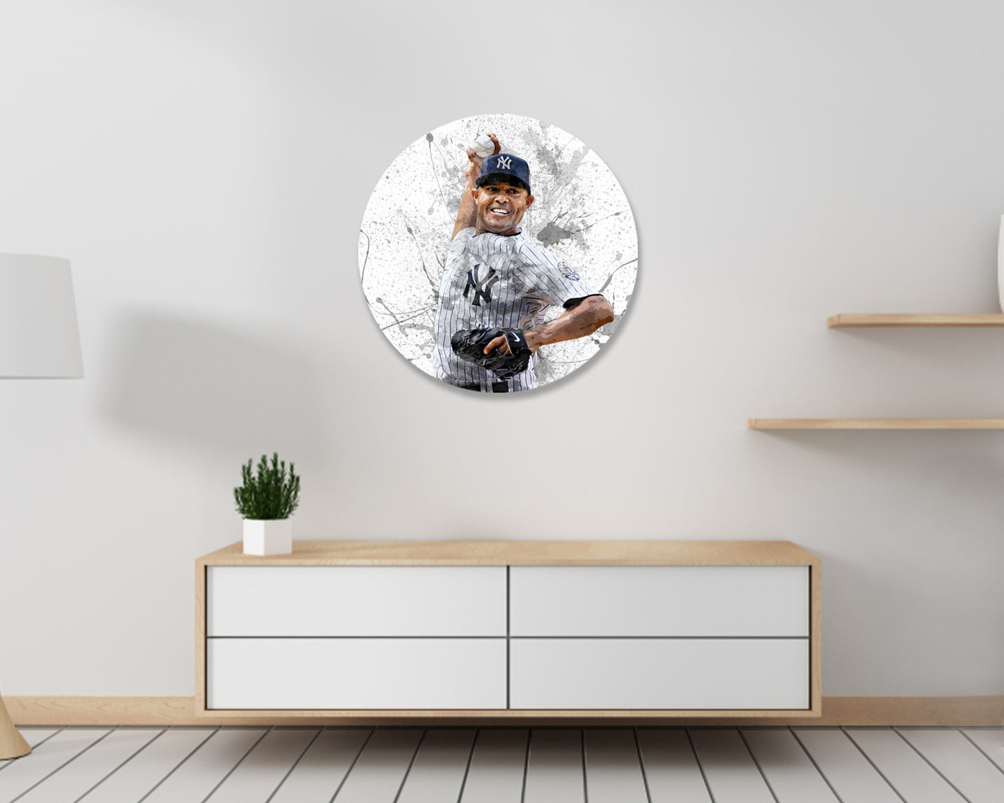 Mariano Rivera Round Wall Art