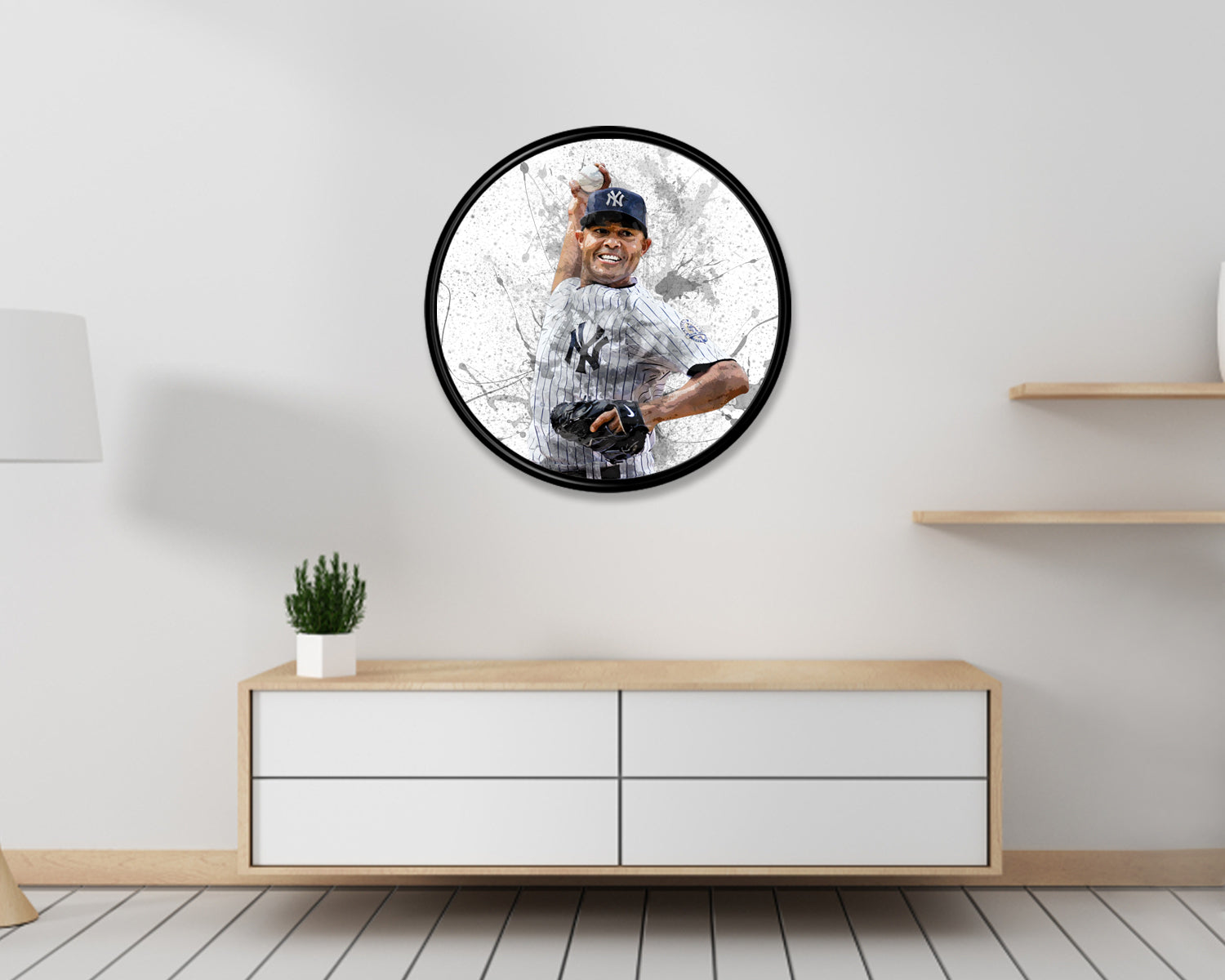 Mariano Rivera Round Wall Art