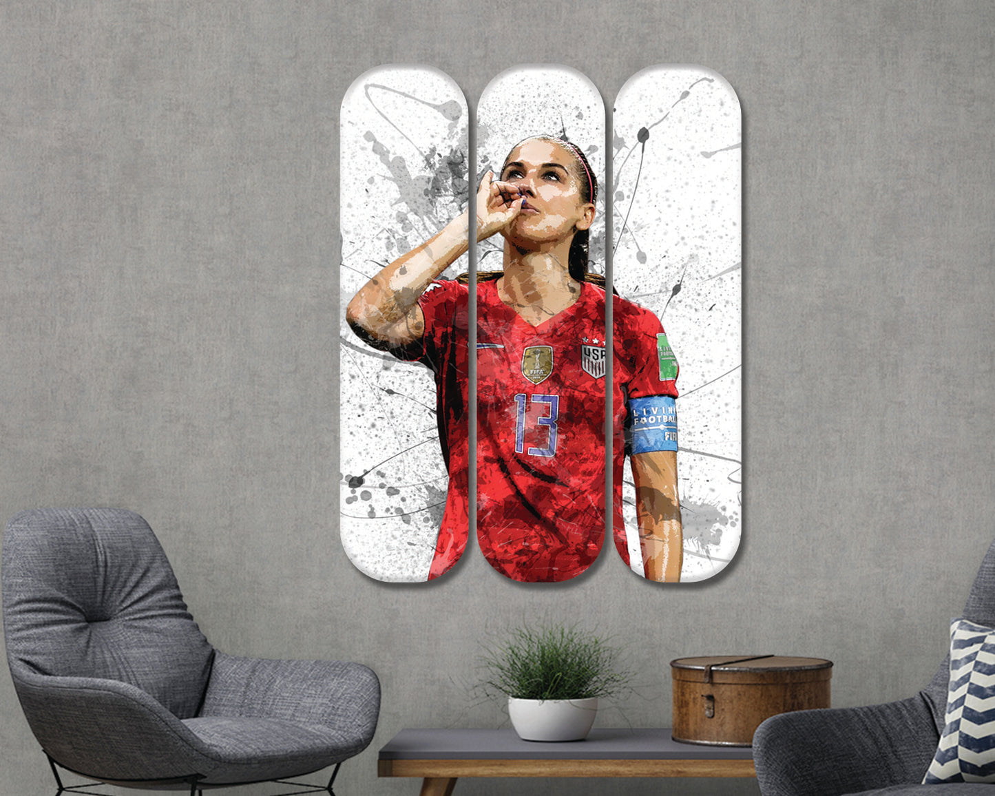 Alex Morgan Acrylic Skateboard Wall Art