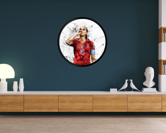 Alex Morgan Round Wall Art