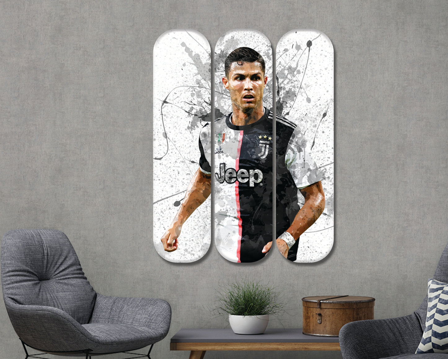 Cristiano Ronaldo Acrylic Skateboard Wall Art