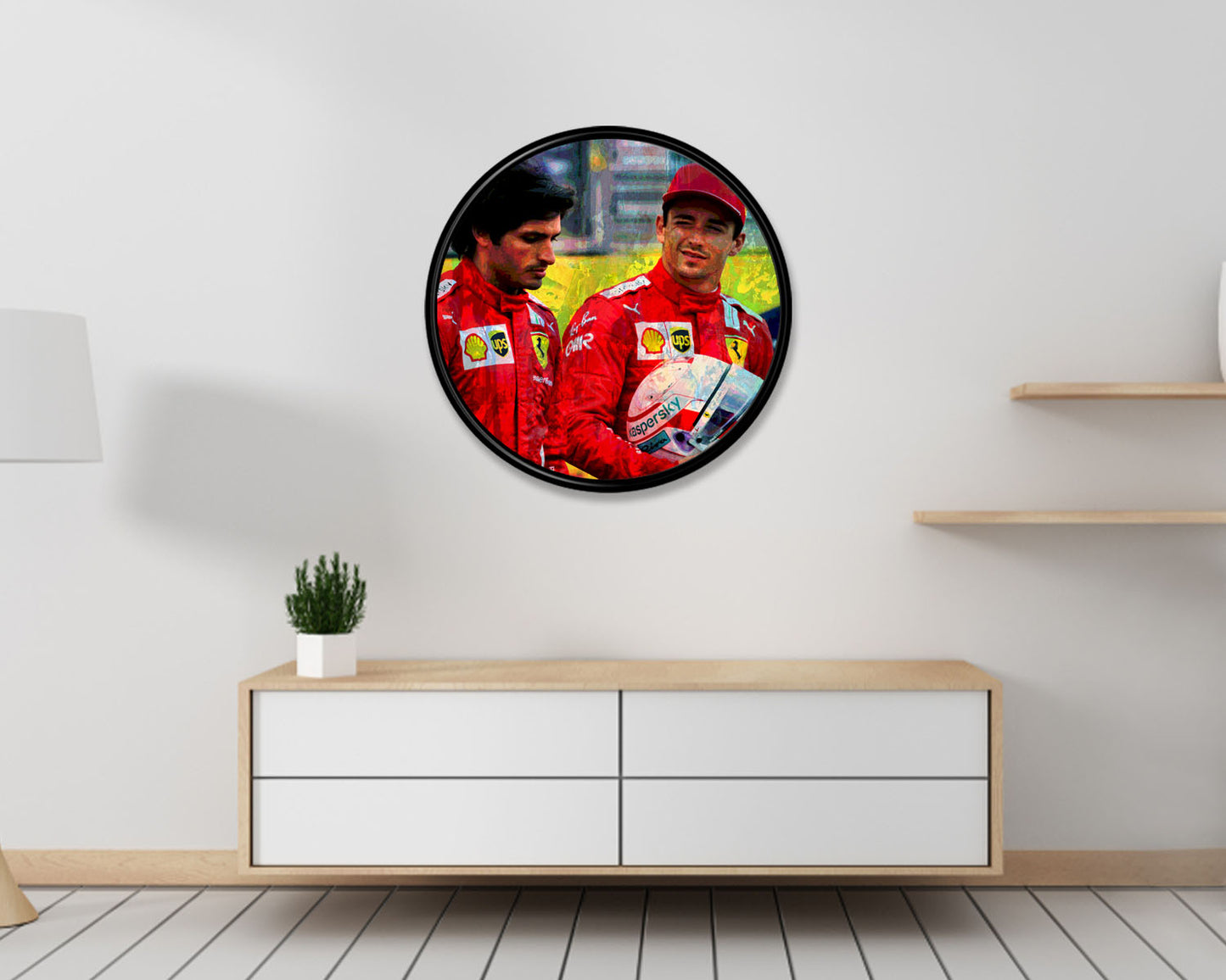 Charles Leclerc Round Wall Art