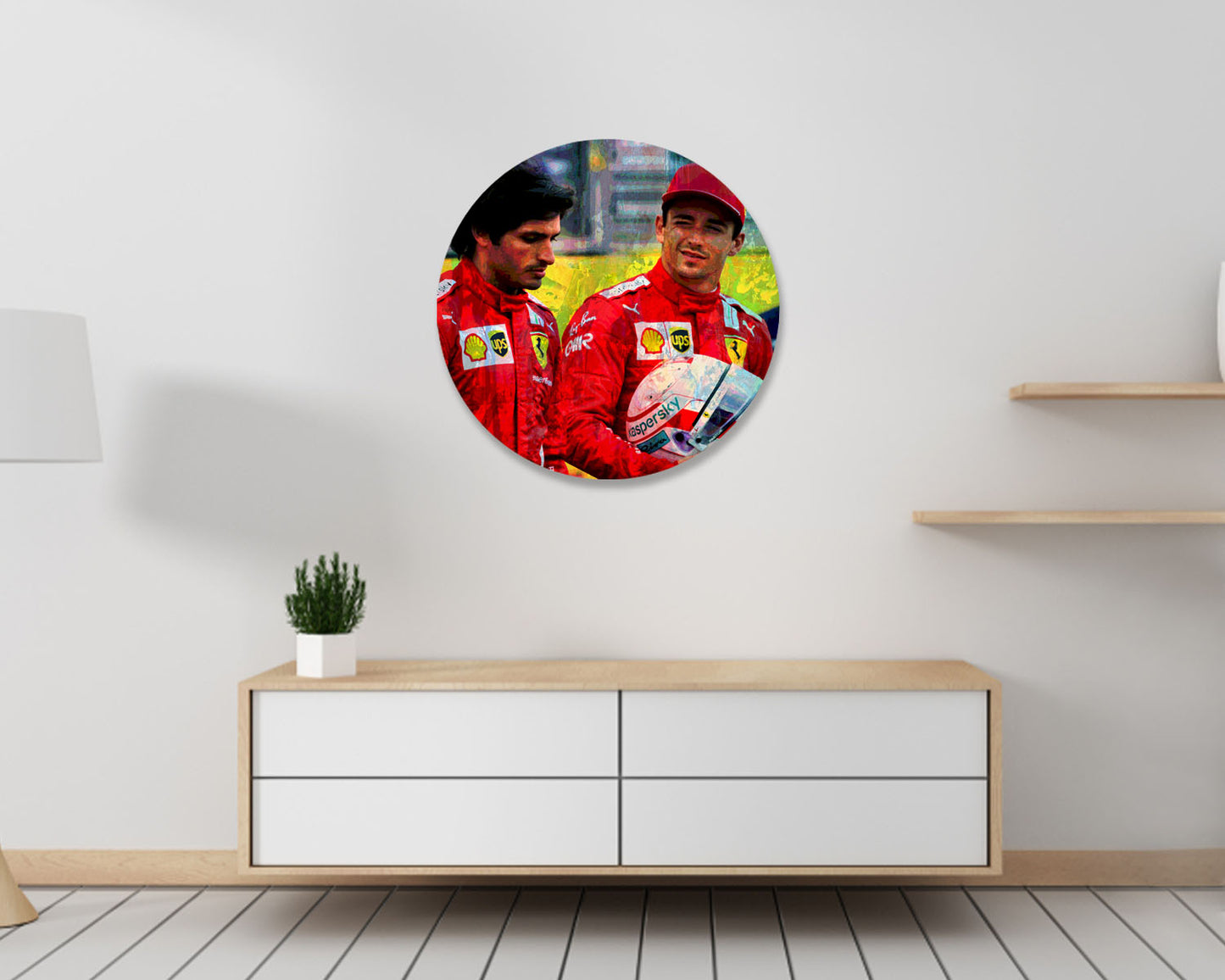 Charles Leclerc Round Wall Art