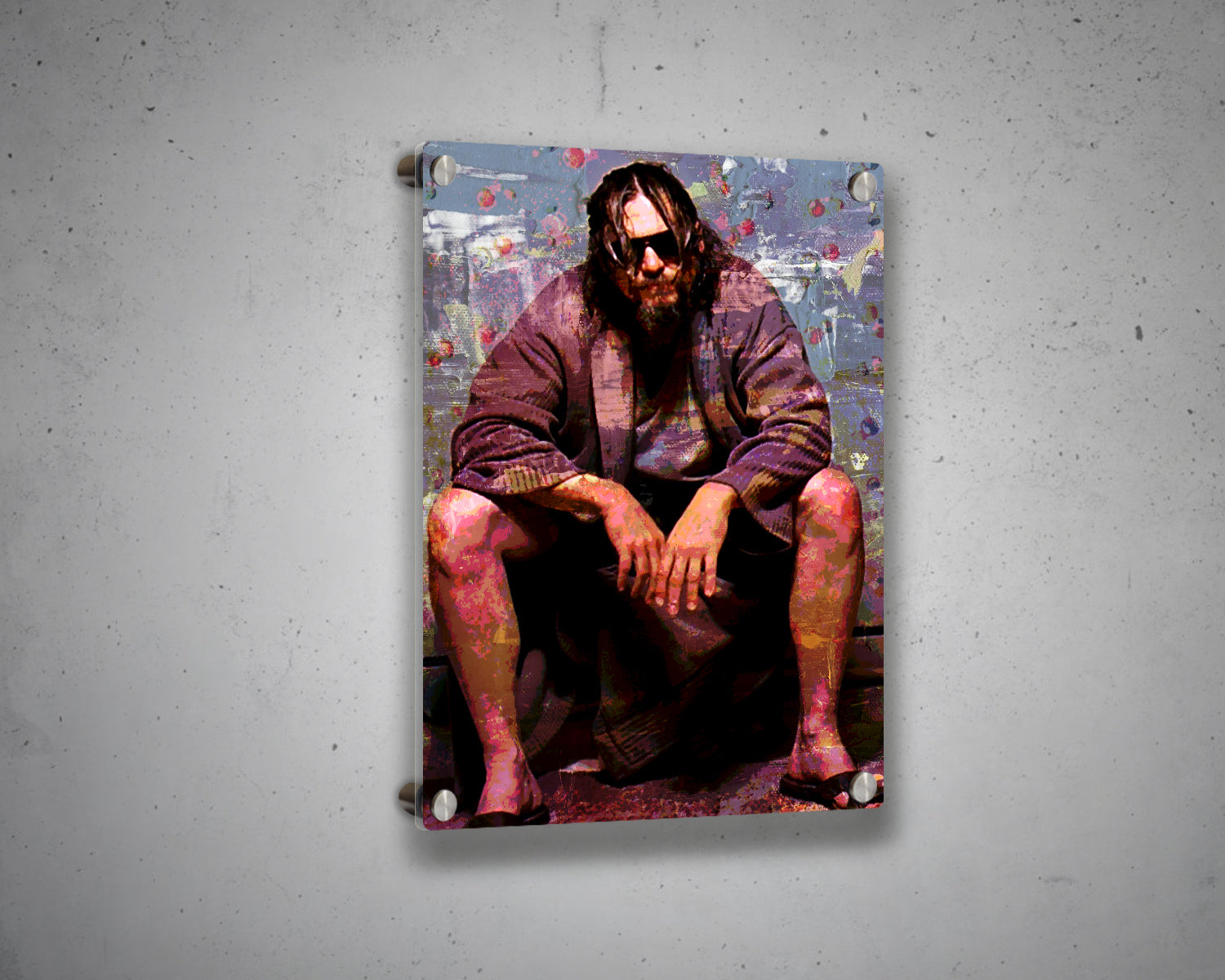 Lebowski Toilet Multicolour Dude Wall Art
