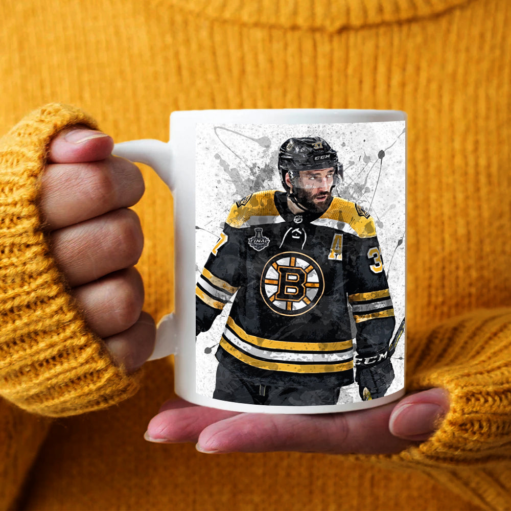 Patrice Bergeron Splash Effect Mug and Coaster