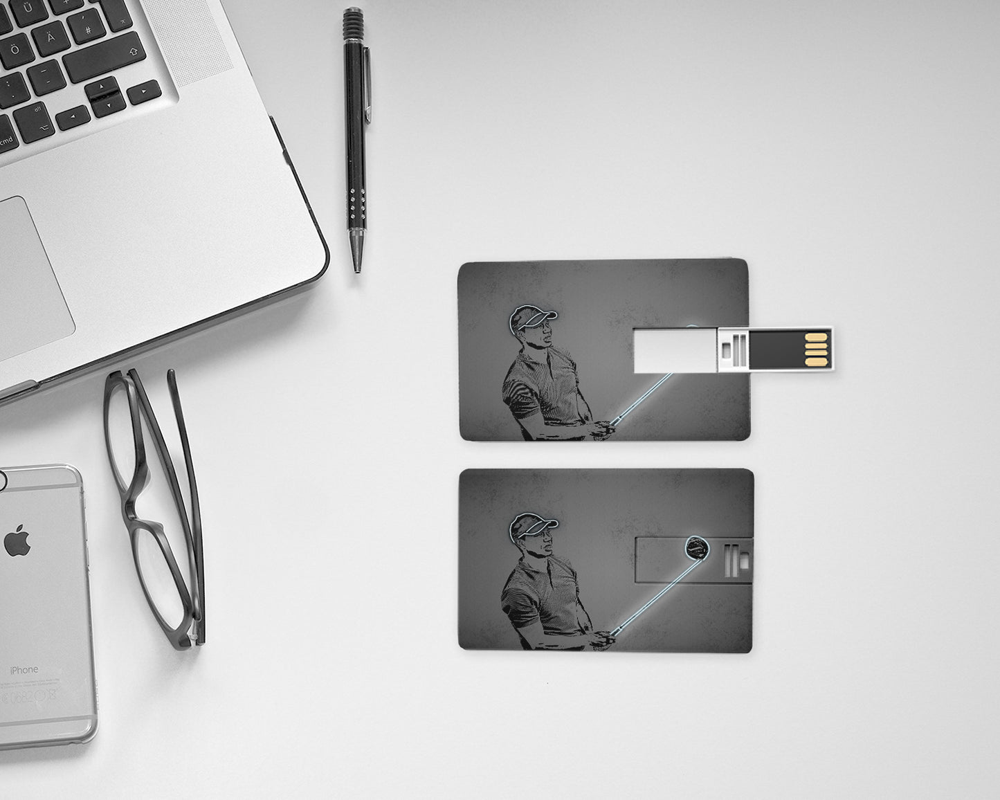 Tiger Woods Neon Effect Pendrive