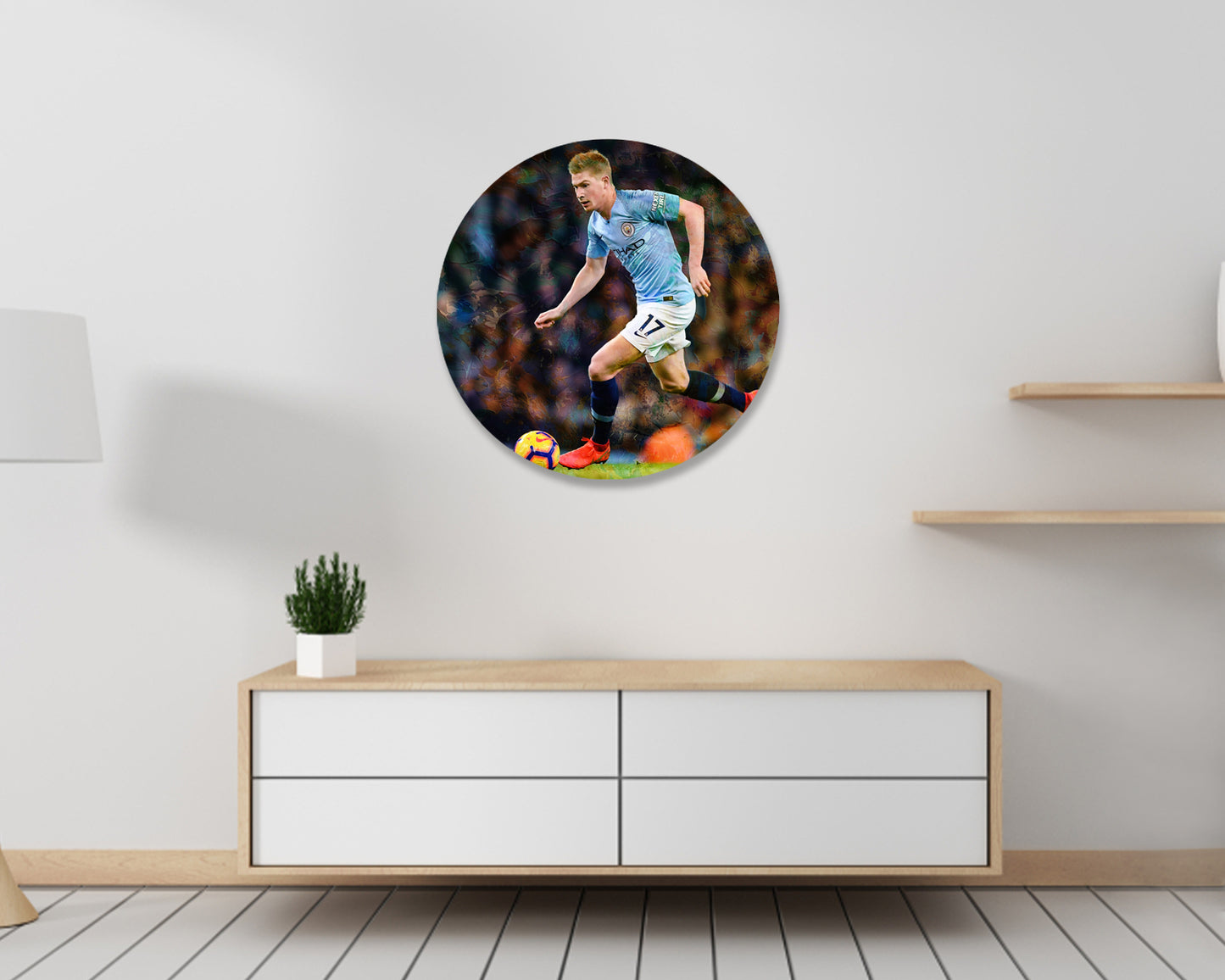 Kevin De Bruyne Round Wall Art