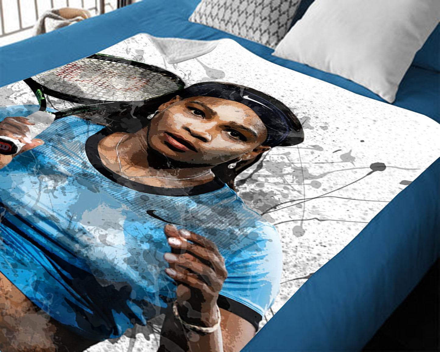 Manta polar con efecto salpicadura de Serena Williams