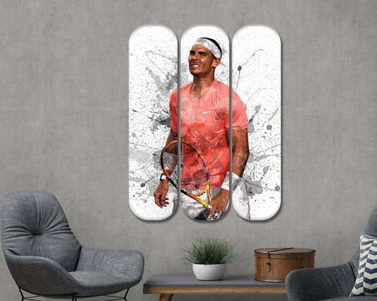 Rafael Nadal Acrylic Skateboard Wall Art