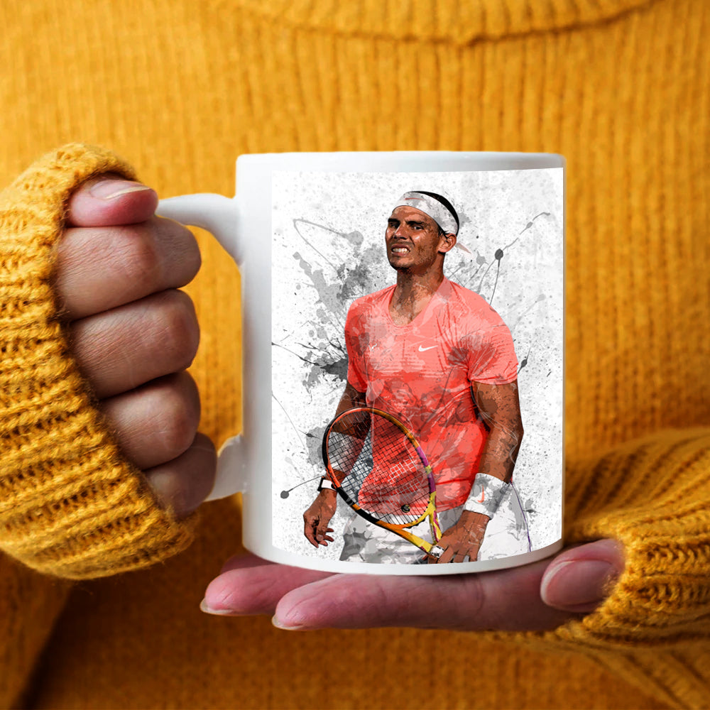 Rafael Nadal Splash Effect Mug and Coaster