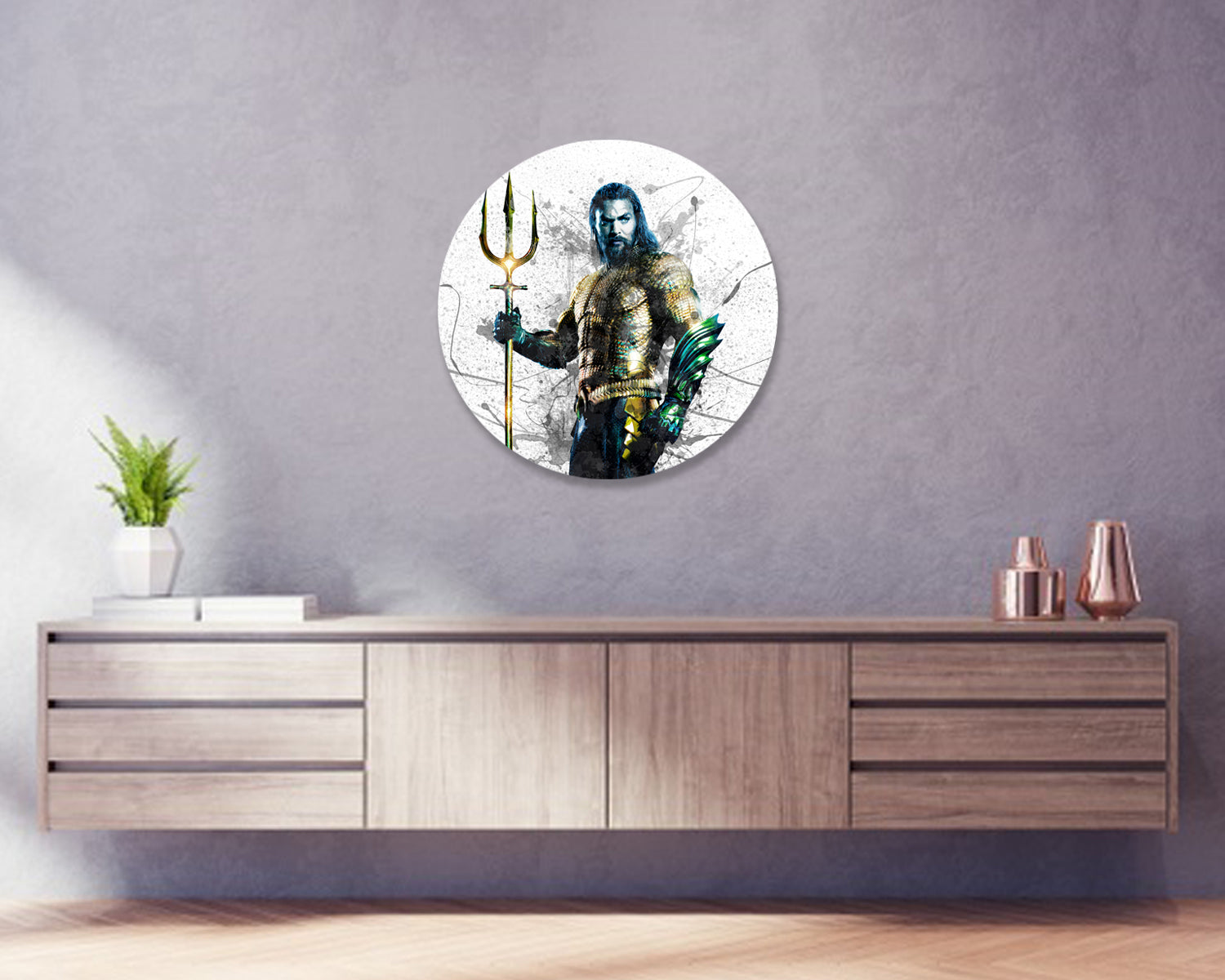 Aquaman Round Wall Art