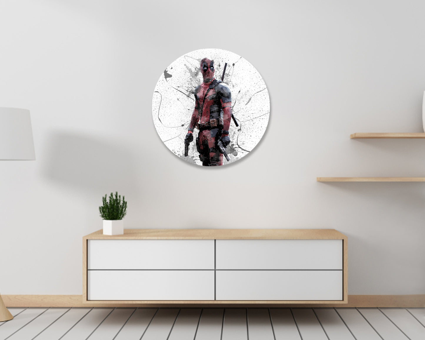 Deadpool Round Wall Art