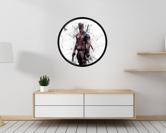 Deadpool Round Wall Art