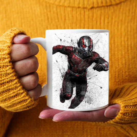 Taza y posavasos con efecto salpicado de Ant-Man