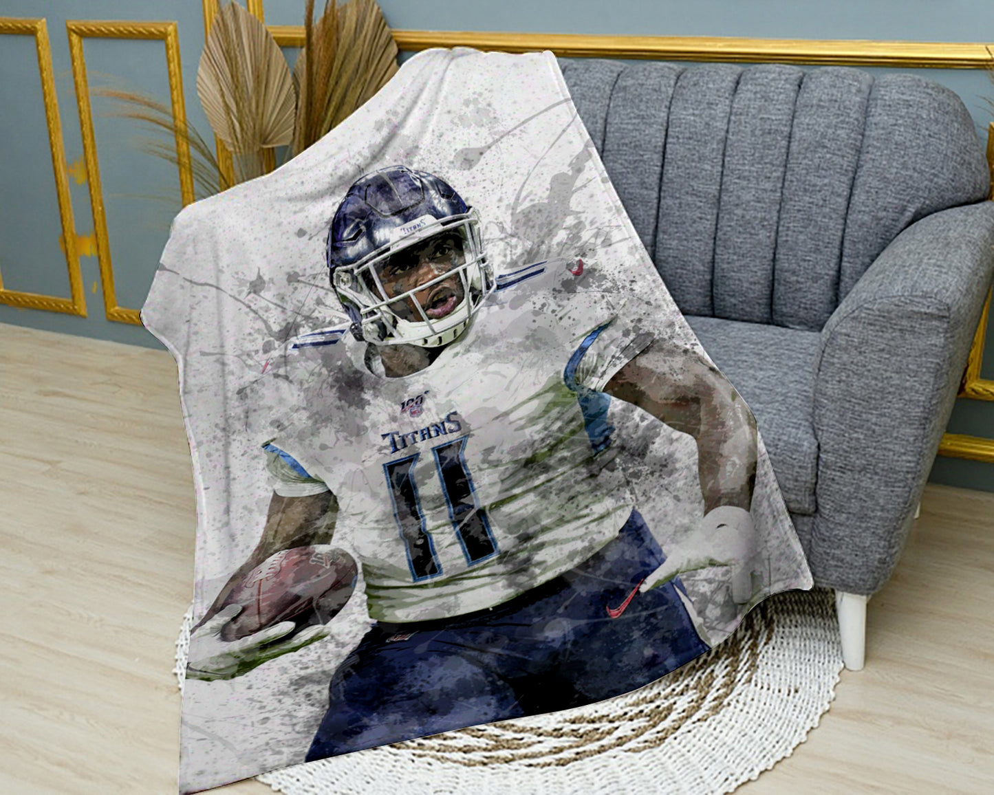 A. J. Brown Tennessee Titans Fleece Blanket