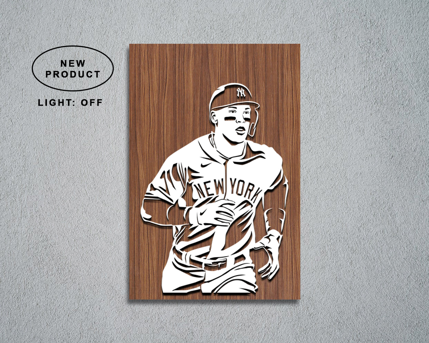 Aaron Judge LED Wooden Decal