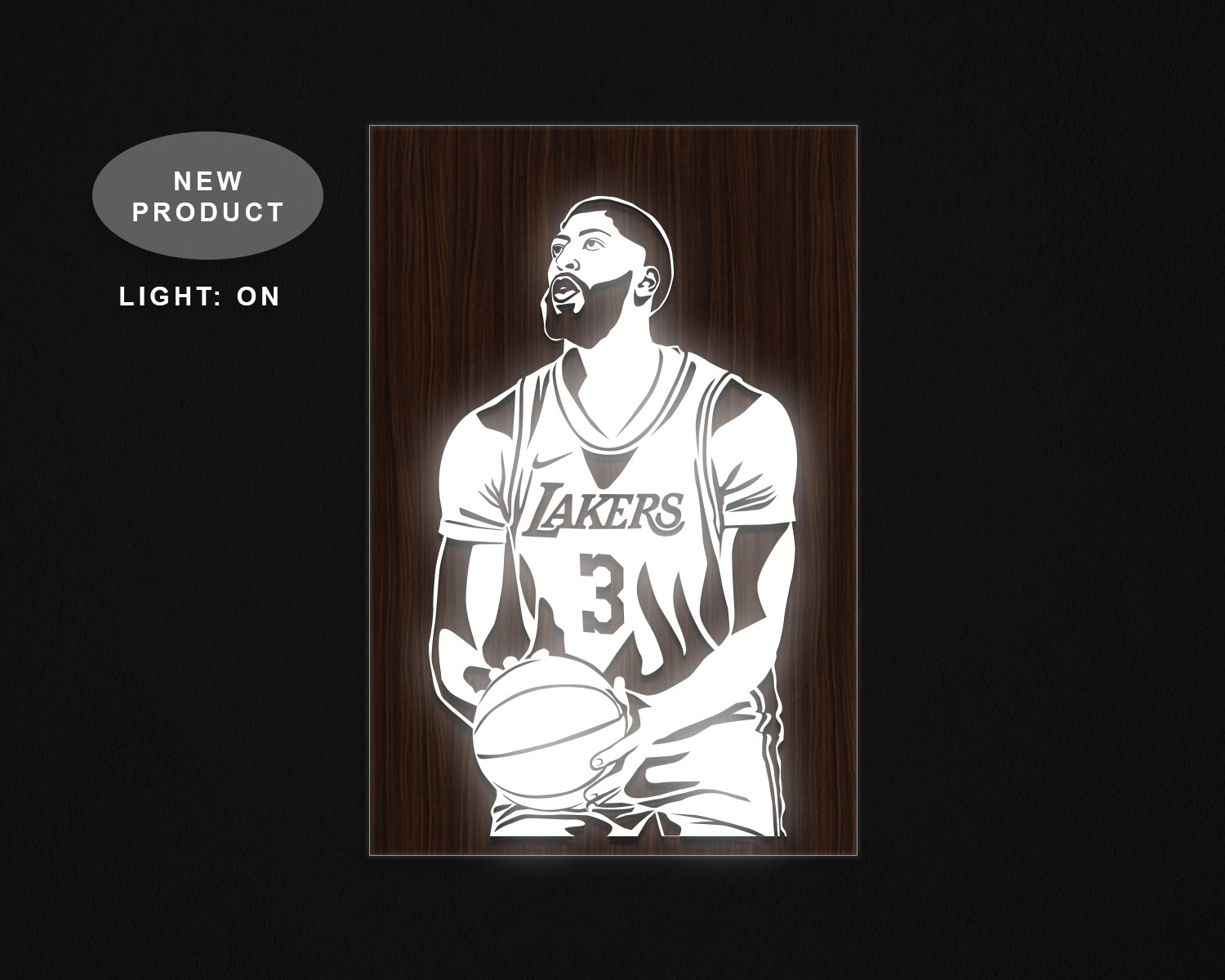 Anthony Davis LED Wooden Decal
