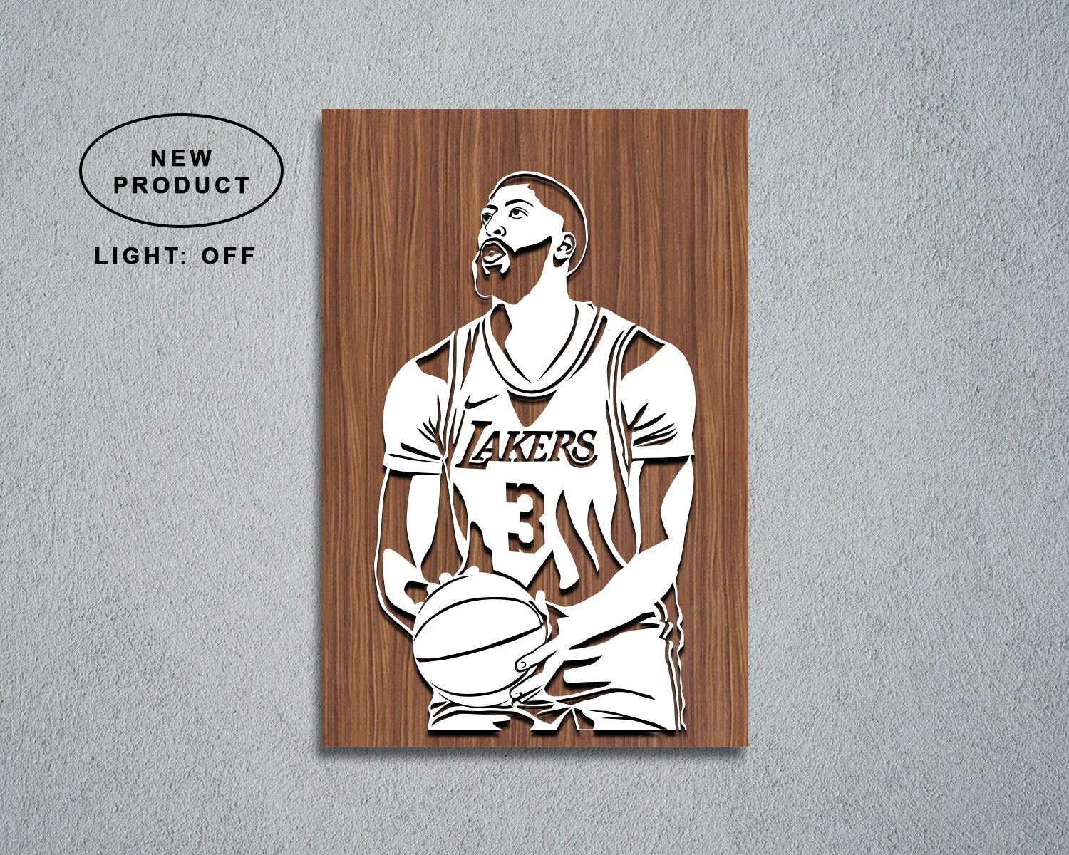 Anthony Davis Graphics Anthony Davis LED Wooden Decal – My Idea Sports Canvas