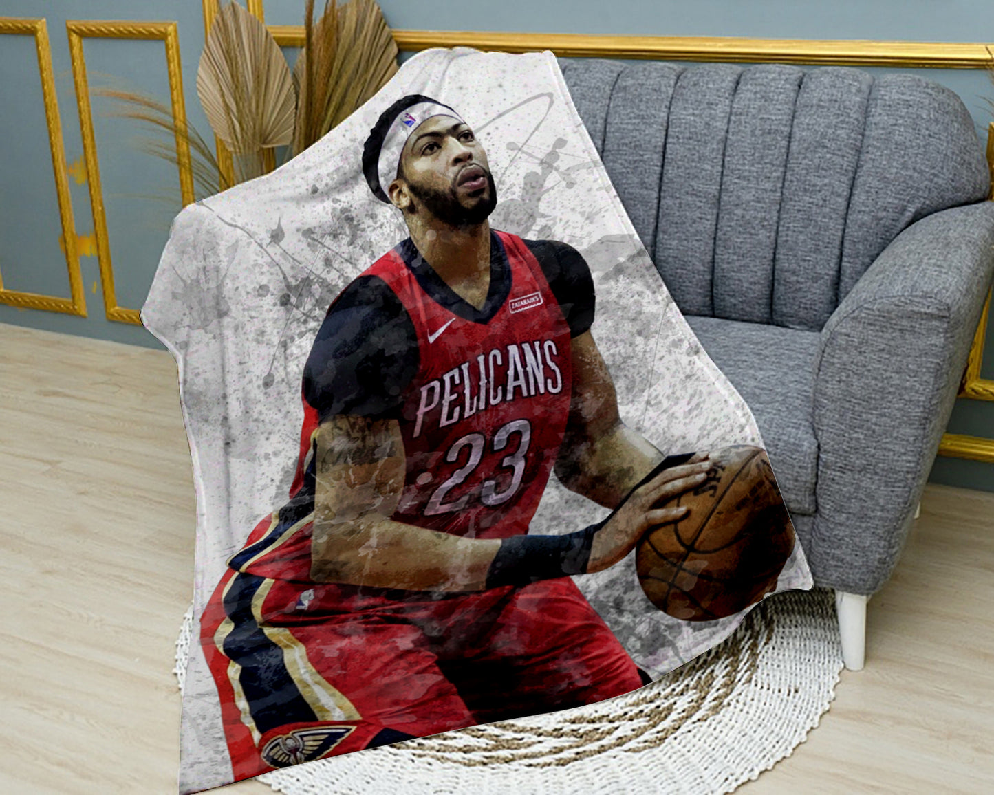 Anthony Davis  New Orleans Pelicans Fleece Blanket