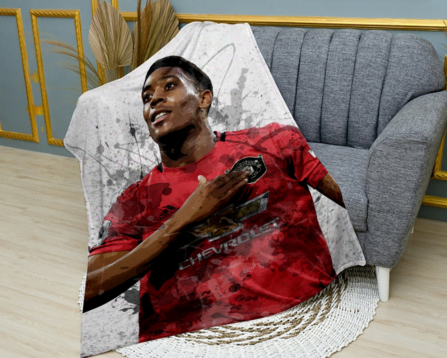 Anthony Martial Manchester United F.C. Fleece Blanket