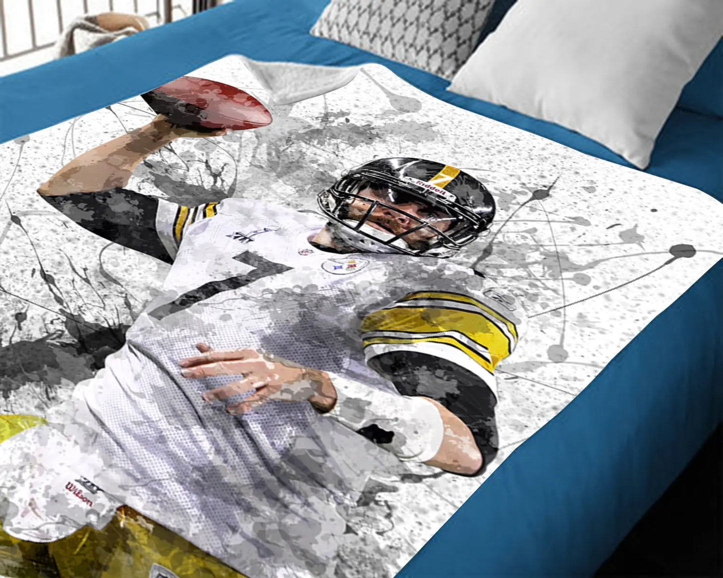 Manta polar con efecto salpicado de Ben Roethlisberger